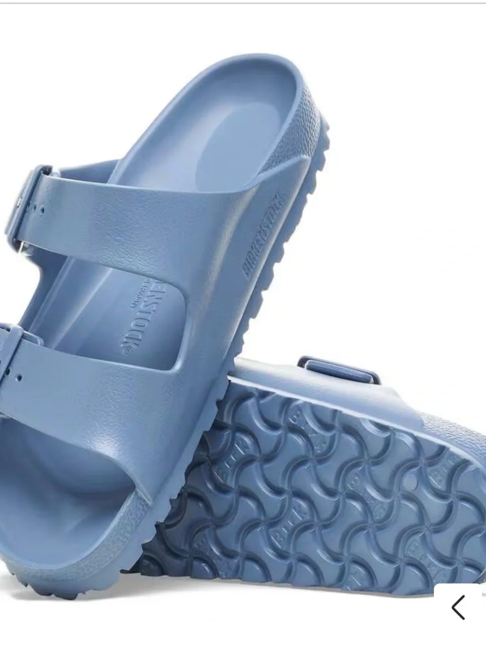 NIB Birkenstock Arizona EVA Sandals Elemental Blue EU 41 M8 W10 Waterproof